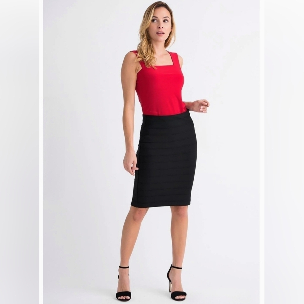 Joseph  Ribkoff Black bandage pencil skirt size 8 nwt!